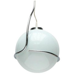 Mid-Century Space Age Italian Glass Ball Pendant, 1960s