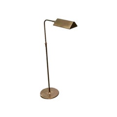 Lampadaire en laiton allemand vintage Hollywood Regency par Florian Schulz