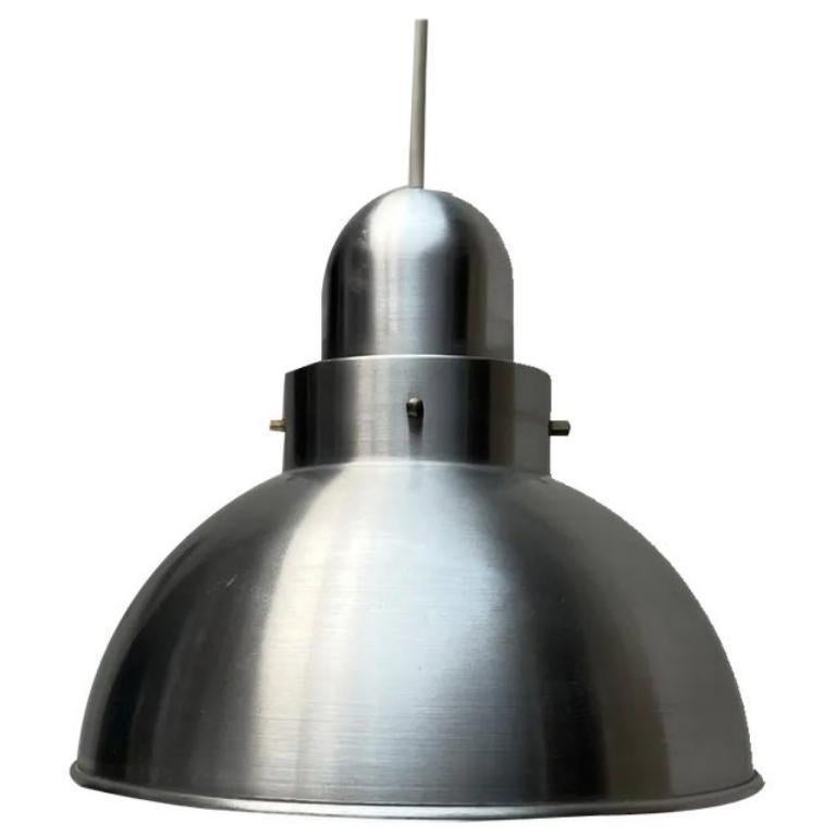 Mid-Century Space Age Minimalist Aluminum Pendant Lamp, 1960s