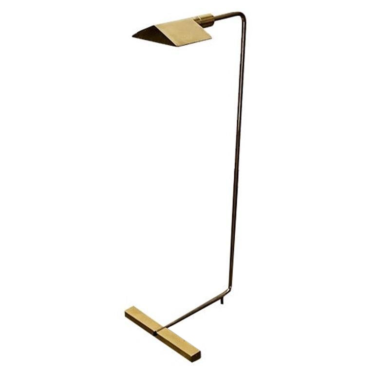 Lampada da terra minimalista a contrappeso di metà secolo Model Lz 17 Serial No. 1, anni '60 in vendita