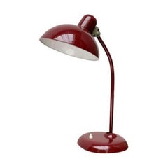Mid-Century German Dark Red 6556 Table Lamp by Christian Dell, 1960s