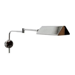 Mid-Century German Hollywood Regency Style Chrome Wall Lamp by Florian Schulz