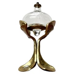 Mid-Century German Bronze Ornamental Oil Lamp from Gilde, 1960s
