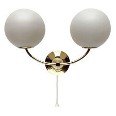 Mid-Century Swiss Space Age Brass Sconce by E.R. Nele for Temde, 1960s