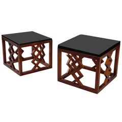 Pair of Stools, France, 1950s 10