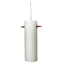 Mid-Century Teak and Glass Pendant Lamp by Uno & Östen Kristiansson, 1960s