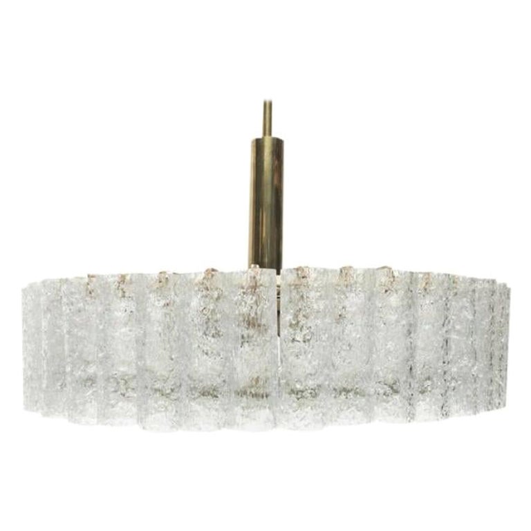 Large Mid-Century German Chandelier from Doria Leuchten, 1960s