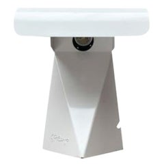 Vintage Mid-Century Space Age Italian Minimalist Tole Table Lamp by G. Grego, 1960s