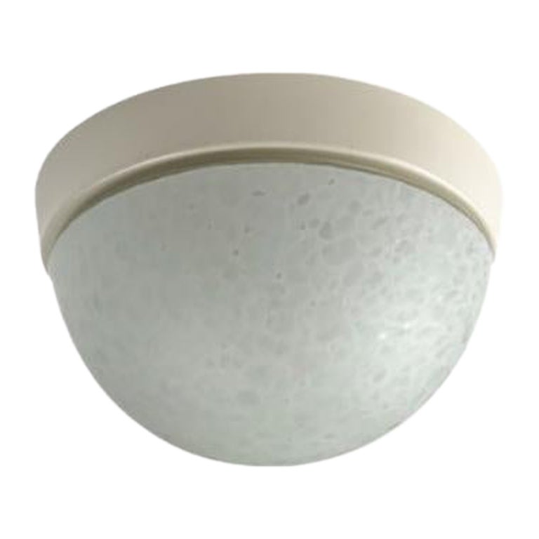Vintage German Space Age Glass Moon Ceiling or Wall Lamp, 1970s