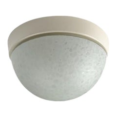 Vintage German Space Age Glass Moon Ceiling or Wall Lamp, 1970s