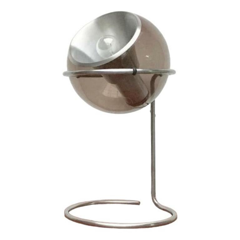 Holländische Space Age Ball-Tischlampe aus der Mitte des Jahrhunderts von Gepo, 1960er Jahre