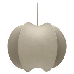 Mid-Century German Cocoon Pendant Lamp from Goldkant Leuchten, 1960s