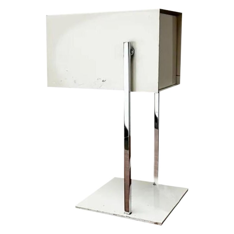 Mid-Century Minimalist German Cube Table Lamp from Kaiser Idell Leuchten, 1960s For Sale