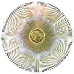 Exceptional Sunburst Wall-Mounted Sculpture by Curtis Jere