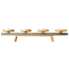 Mid-Century Wooden Candleholder, 1960s