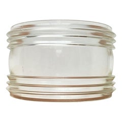 Decorazione marittima d'epoca Lanterna del faro con lente Fresnel Glas, anni '70