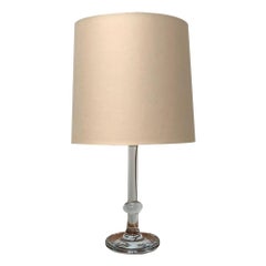 Vintage Danish Glass Palace Table Lamp by Michael Bang for Holmegaard, 1970s