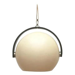 Mid-Century Schweizer Space Age-Pendelleuchte aus Kunststoff und Sperrholz von Temde, 1960er Jahre