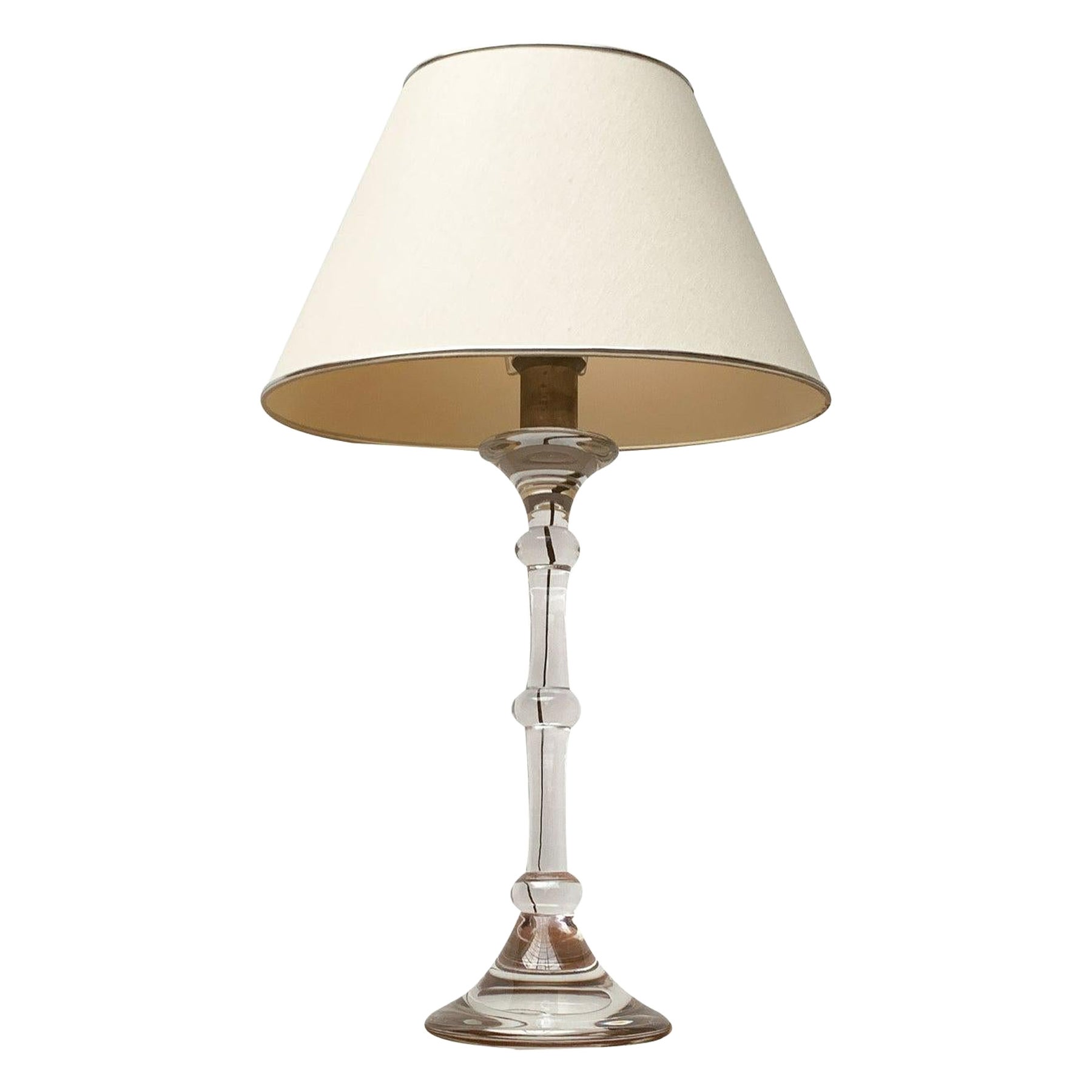 Deutsche Tiffany-Glas-Tischlampe aus der Mitte des Jahrhunderts von Ingo Maurer, 1960er Jahre