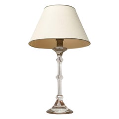 Deutsche Tiffany-Glas-Tischlampe aus der Mitte des Jahrhunderts von Ingo Maurer, 1960er Jahre