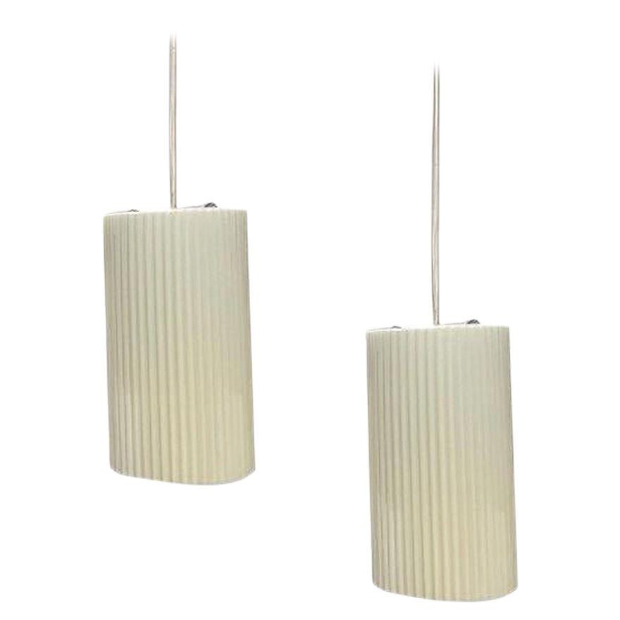 Mid-Century German Plastic Pendant Lamp from Erco, 1960s For Sale