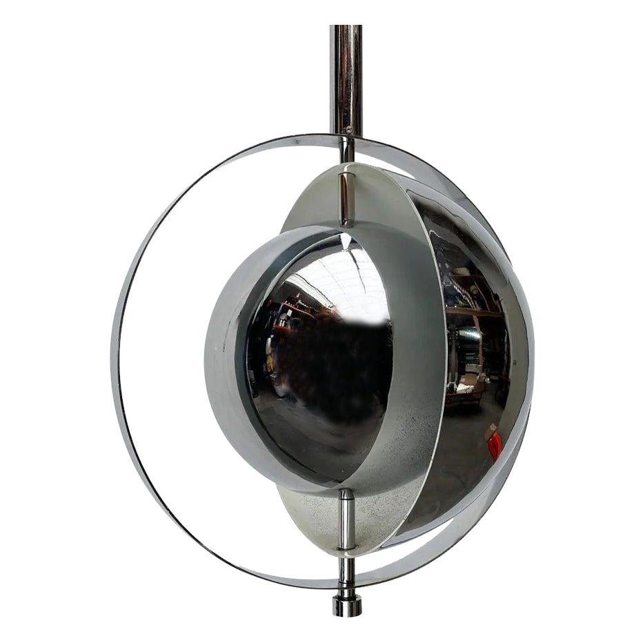 Lampada da soffitto The Eclipse Chrome di metà secolo, anni '60