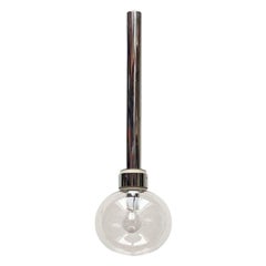 Vintage Space Age Chrome and Glass Pendant Lamp by Motoko Ishii for Staff, 1970s