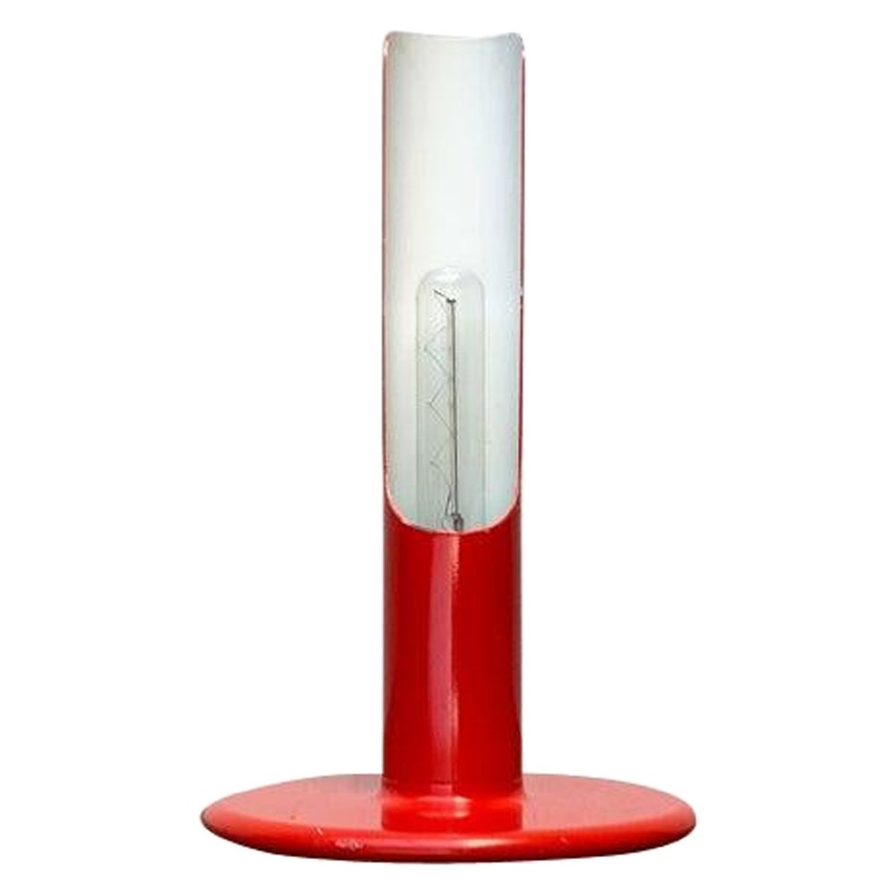 Mid-Century German Red Prix Table Lamp by Ingo Maurer for M Design, 1960s