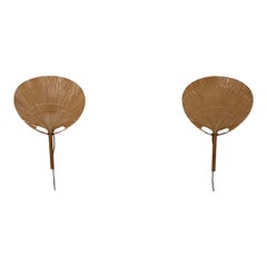 Pair Of Ingo Maurer Uchiwa II Wall Lamps For M-Design, 1973