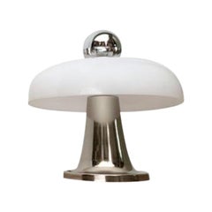 Lampada da tavolo a fungo dell'era spaziale italiana di metà secolo, anni '60