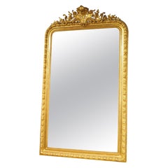 19th Century Parisian Napoleon III Style Giltwood Mirror, Circa 1880