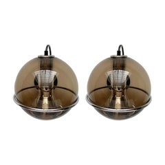 Set of 2 Mid-Century Dutch Space Age Wall Lamps by Frank Ligtelijn, 1960s