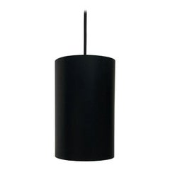 Set of 3 Mid-Century Danish Minimalist Cylinder Metal Pendant Lamps, 1960s