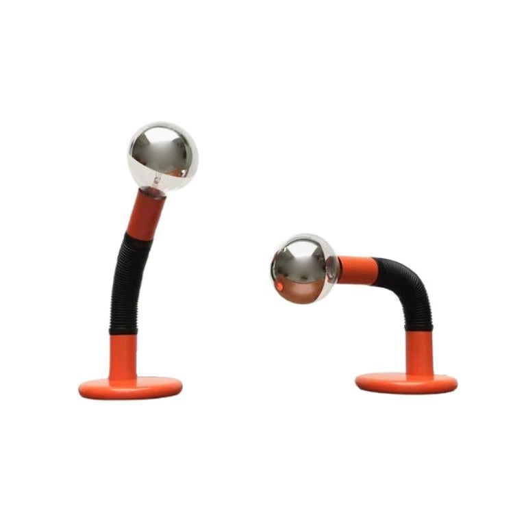 Lampe de table italienne de l'ère spatiale par Bellini pour Targetti, 1970 en vente