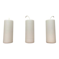 Set of 3 Mid-Century German Glass Pendant Lamps from Limburg, 1960s