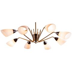 Stilnovo Style Sputnik Ceiling Fixture, 1950s