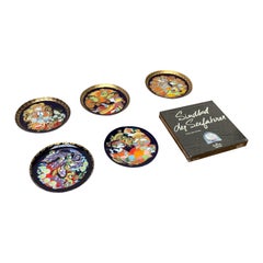 Set de 6 assiettes murales allemandes vintage par Bjørn Wiinblad pour Rosenthal