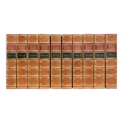 Les Œuvres de Benjamin Franklin. 10 VOLUMES - EN BINDING DE CUIR COMPLET !