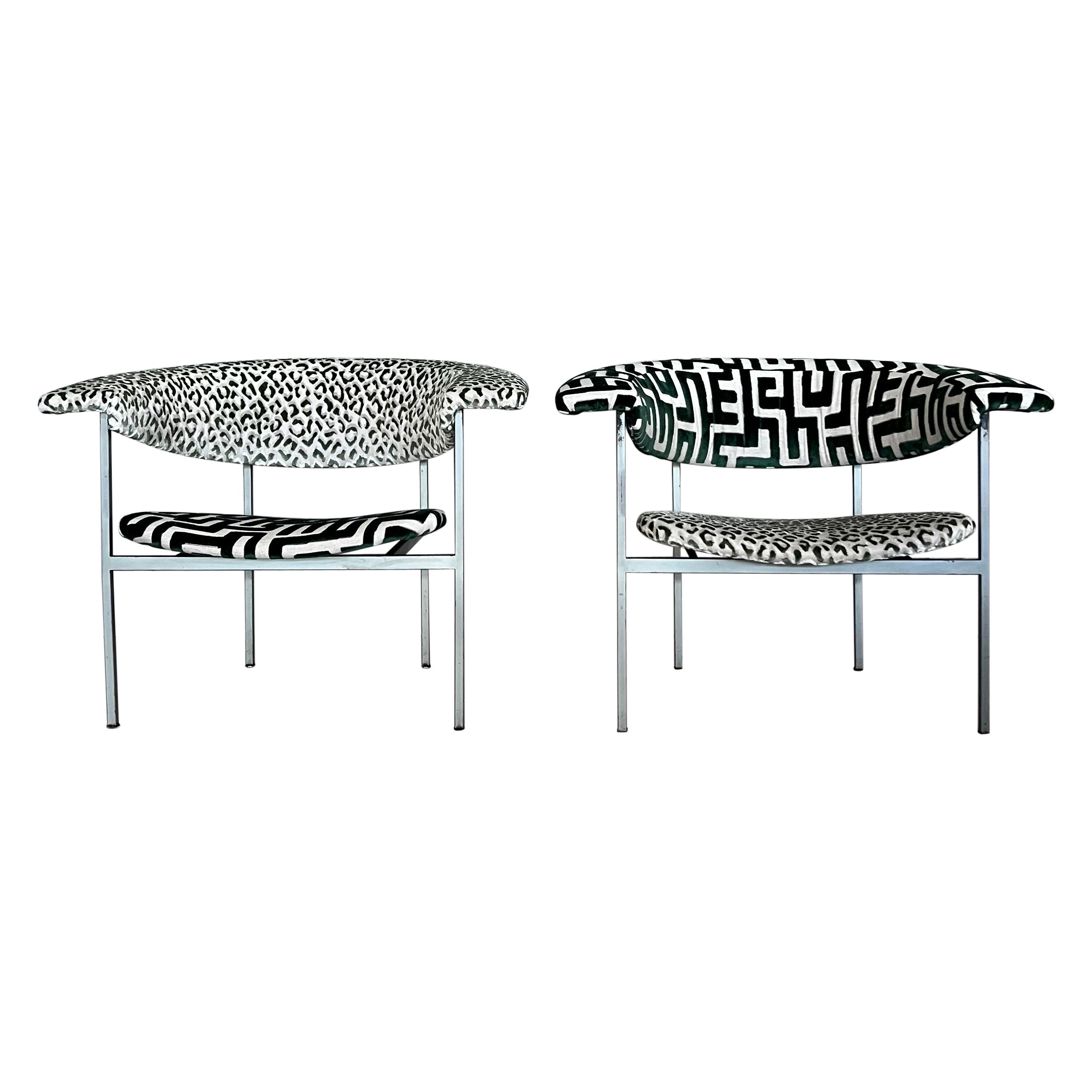 Set of 2 Meander Gamma chairs by Rudolf Wolf