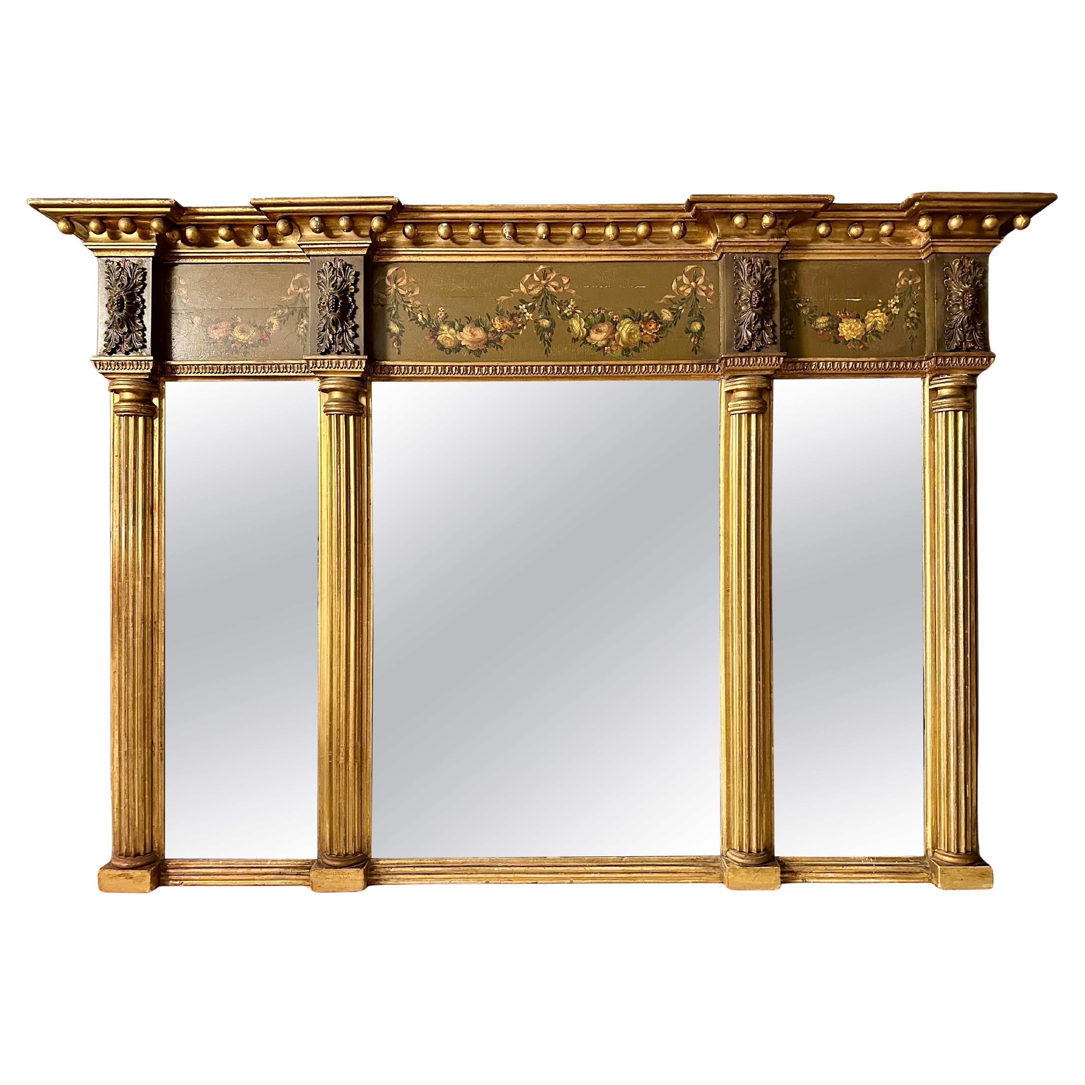 A George III Gold Gilt Overmantle Mirror