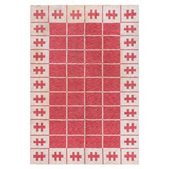 Doris Leslie Blau Vintage Swedish Reversible Flat-Weave Wool Rug