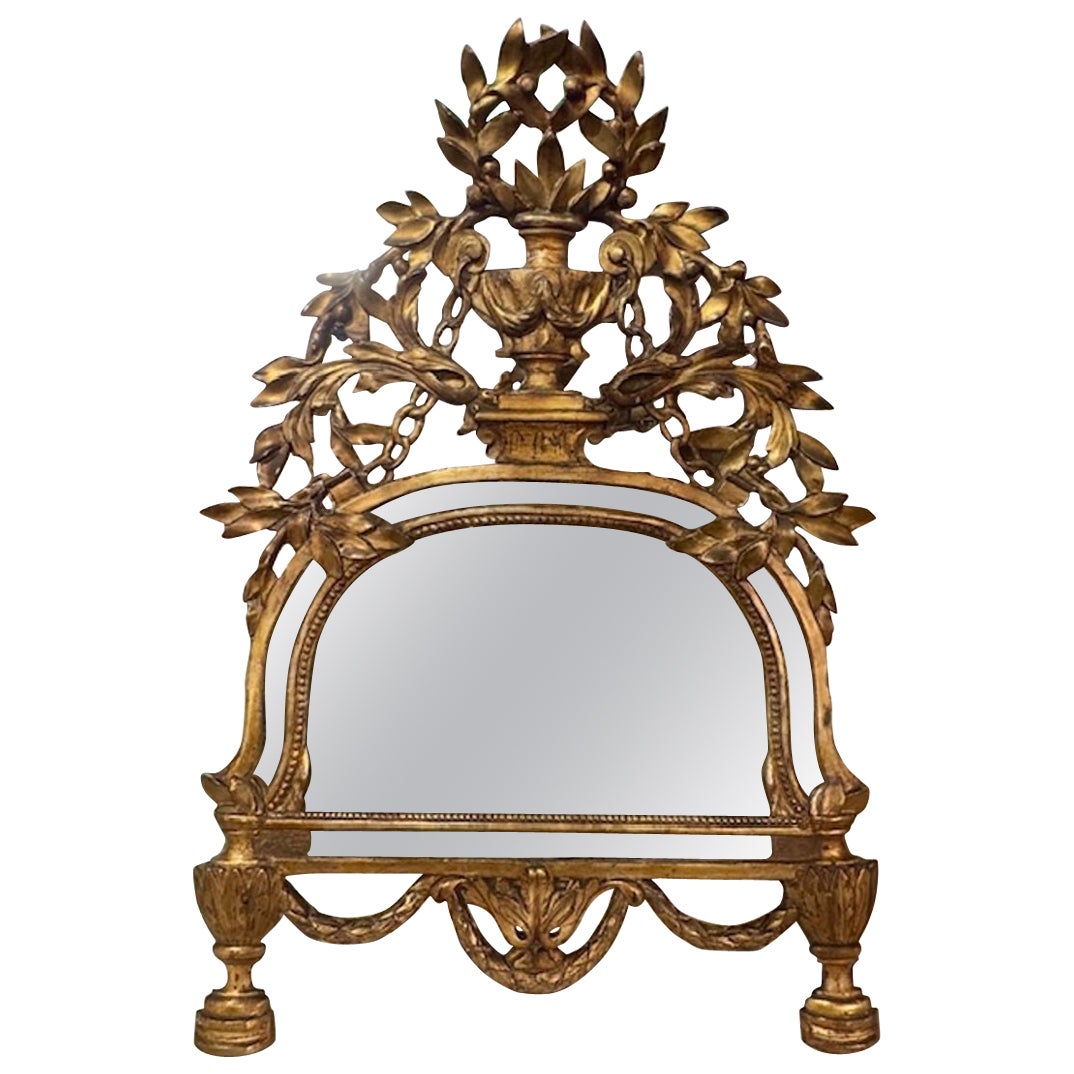 19. Jahrhundert Italienisch Giltwood Arch Top Spiegel im Angebot