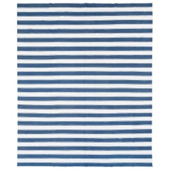 Tapis Dhurrie de grande taille indien moderne du 21e siècle