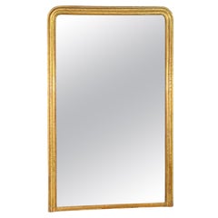 Antique French Louis Philippe Mirror with Greek Key Motif