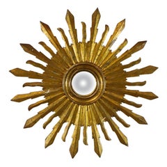 19. Jahrhundert Blattgold Sunburst-Spiegel