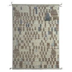 9x12 Ft Modern Handmade Moroccan Style Rug. Custom Options Available. 100% Wool