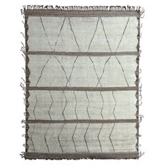 Tappeto moderno di design marocchino fatto a mano 9x12 piedi. 100% Lana. Opzioni personalizzate disponibili
