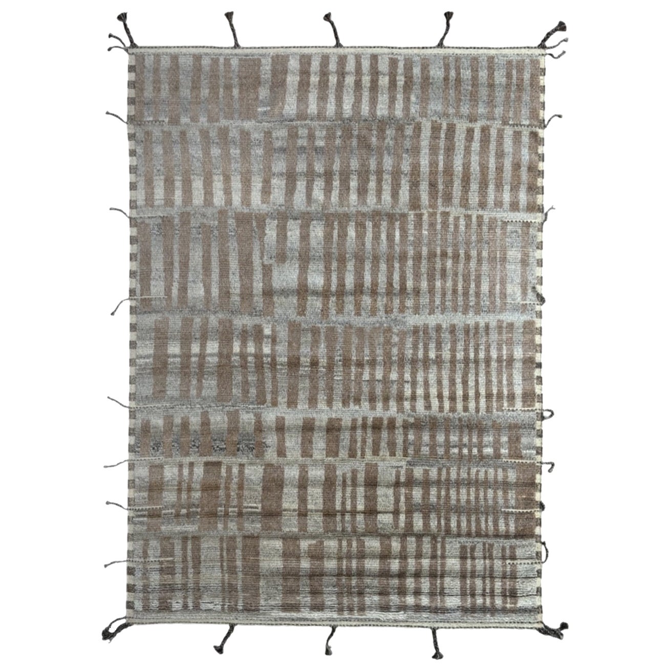 Tapis marocain fait main de 9'x12'. 100% Laine naturelle. Options sur-mesure disponibles en vente