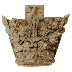 Cestino da frutta intagliato del XVIII secolo