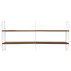 Mueble alto de teca de mediados de siglo Nisse Strinning string design , años 60